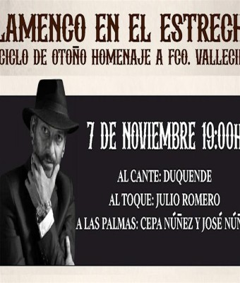 Al cante Duquende al toque Julio Romero y palmas Cepa Núñez y José Núñez en Ceuta