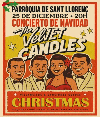 The Velvet Candles - Concierto de Navidad en la Parroquia de Sant Llorenç de Terrassa en Barcelona
