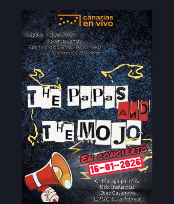 The Papas and The Mojo en Canarias en Vivo en Palmas, Las