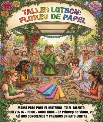 Taller LGTBCN: Flores de papel en Barcelona