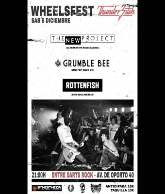 THE NEW PROJECT + GRUMBLE BEE + ROTTENFISH en Madrid
