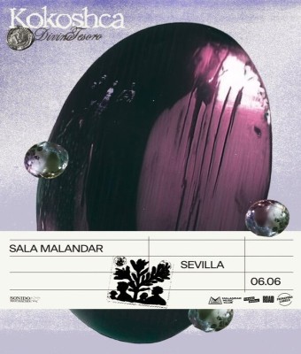 CONCIERTO KOKOSHCA - SEVILLA - SALA MALANDAR - SÁBADO 6 DE JUNIO
