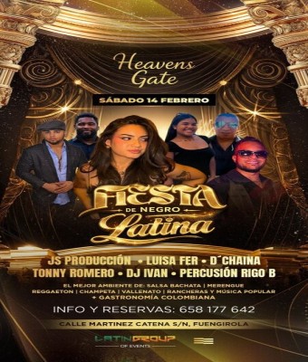 Fiesta de Negro Latina en Málaga