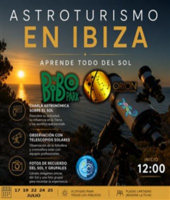 Astroturismo Solar en Ibiza en SANT RAFEL - ILLES BALEARS