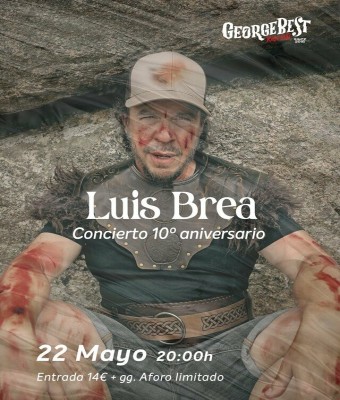 LUIS BREA VALENCIA ACÚSTICO DÉCIMO ANIVERSARIO GEORGE BEST CLUB en Valencia/València