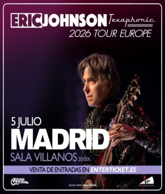 ERIC JOHNSON -TEXAPHONIC 2026 TOUR EUROPE en Madrid en Sala Villanos