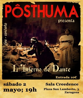 PÔSTHUMA en SALA CREEDENCE - Zaragoza