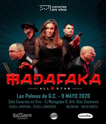 MADAFAKA EN CANARIAS EN VIVO - CONCIERTO EN LAS PALMAS en Palmas, Las