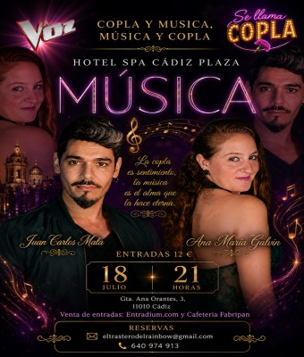 Juan Carlos Mata y Ana María Galvin ( Copla y música, música y copla ) en Cádiz
