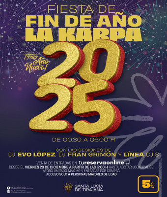 FIESTA FIN DE AÑO SANTA LUCÍA DE TIRAJANA 2025