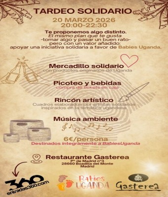 Tardeo solidario Babies Uganda en Madrid