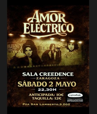 AMOR ELÉCTRICO en SALA CREEDENCE - Zaragoza