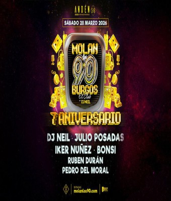 Entradas con descuento para Molan los 90 en Burgos