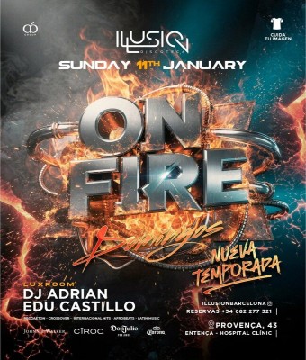 ILLUSION · DOMINGOS ON FIRE en Barcelona