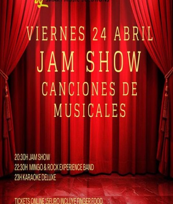JAM SHOW CANCIONES DE TEATRO Edición Abril despues KARAOKE DELUXE@Backstage en Vilanova i la Geltrú