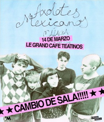 CONCIERTO AXOLOTES MEXICANOS - MÁLAGA - LE GRAND CAFÉ TEATINOS - SÁBADO 14 DE MARZO