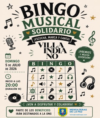 BINGO MUSICAL SOLIDARIO en VILLA INDIANO  en Valencia/València