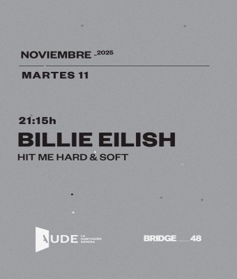 Billie Eilish: Hit Me Hard and Soft · AUDE: La Habitación Sonora en Barcelona