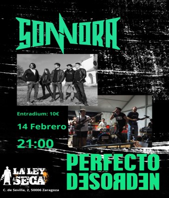 SONNORA + PERFECTO DESORDEN en Zaragoza