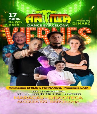 ANTILLA SALSA BARCELONA - VIERNES 17 ABRIL26