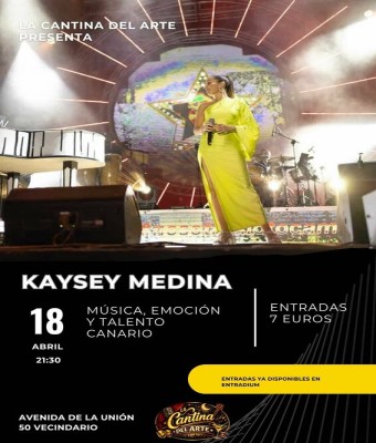 Concierto de Kaysey Medina en Palmas, Las