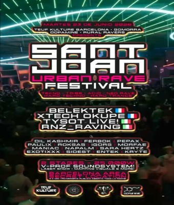 SANT JOAN · URBAN RAVE · 2026 en Barcelona