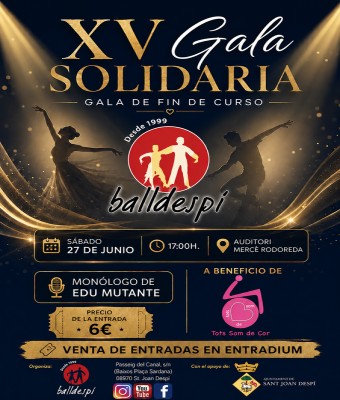 XV GALA SOLIDÀRIA DE BALL / XV GALA SOLIDARIA DE BAILE en Barcelona